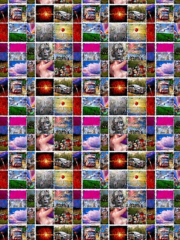 Art History Comes to Life: The Dynamic Collage Print [AI generated, AI art ] by 3ac-Arts