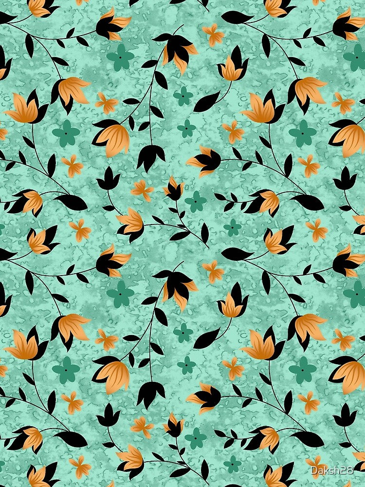 Seamless repeat pattern design for all fabric , elegant wallpaper art, golden touch by Daksh28