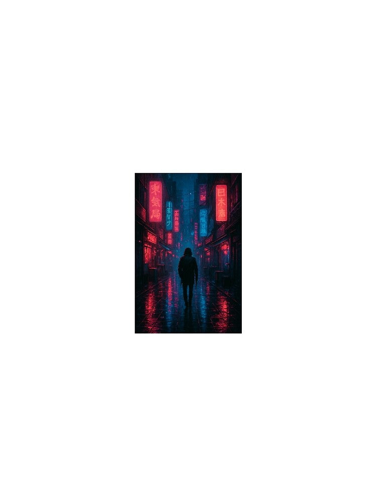 Neon Alley Wanderer by ZoviraDesigns