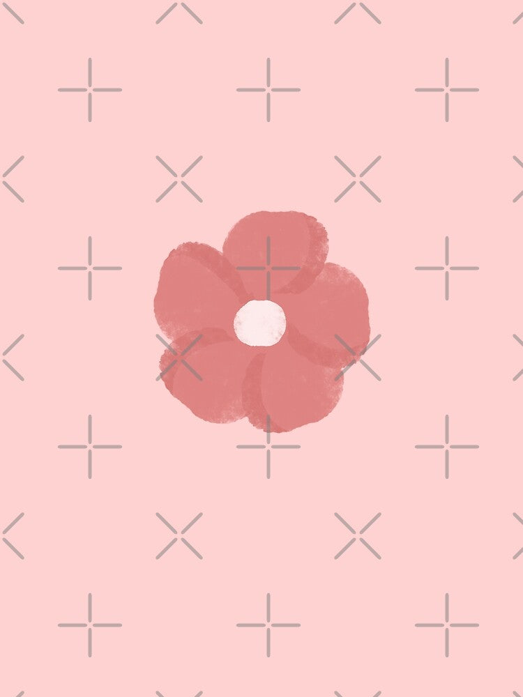 Pastel Pink Watercolor Flower by wonderxwander