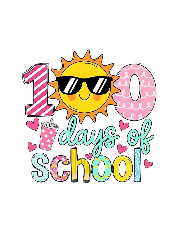 Cute 100 Days Of School Teacher School Design by KroghDs