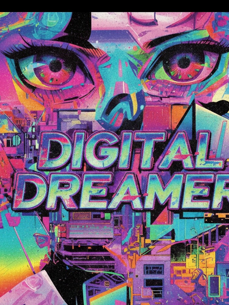 Cyberpunk Cityscape – Futuristic Digital Art Tee by Mohtarma Designs