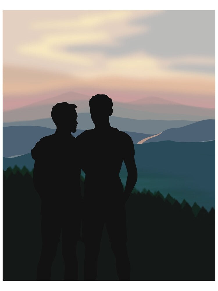 Outdoors Men Gay Love by zhdezigns