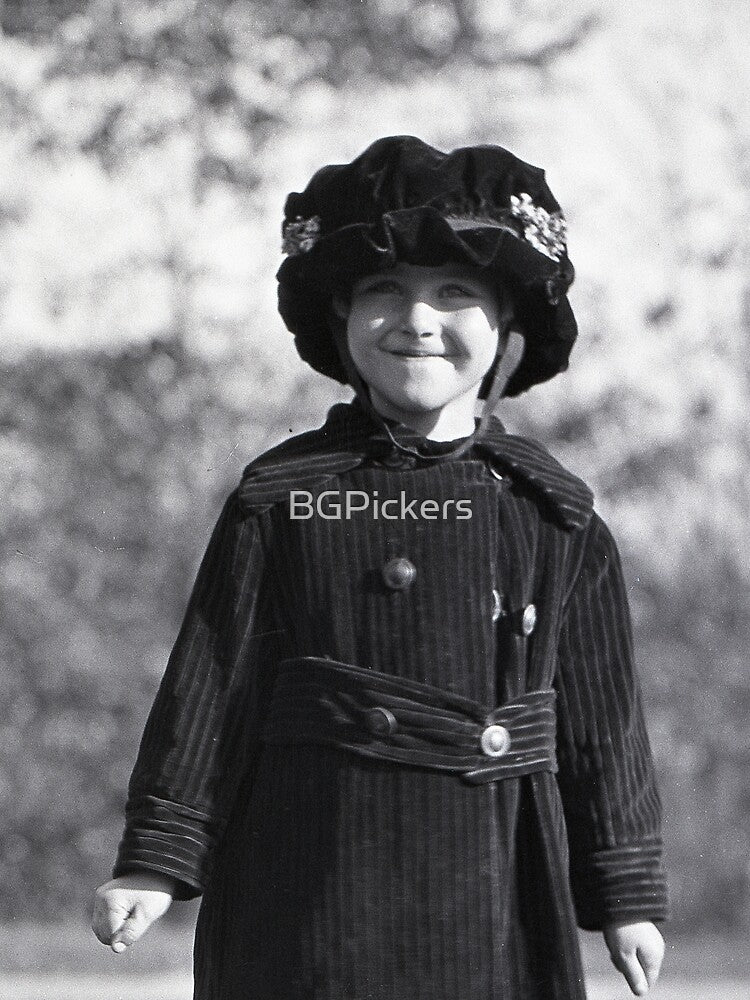 Vintage Girl in Peacoat by BGPickers