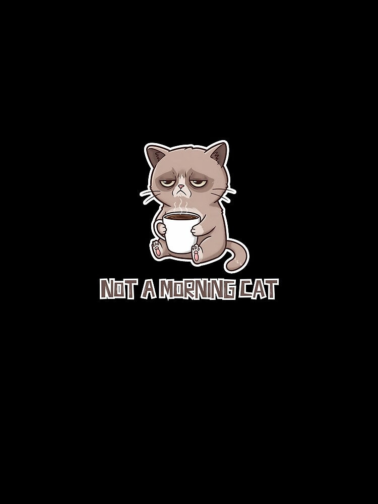 Not a Morning Cat – Coffee Before Conversations by Meow Cat