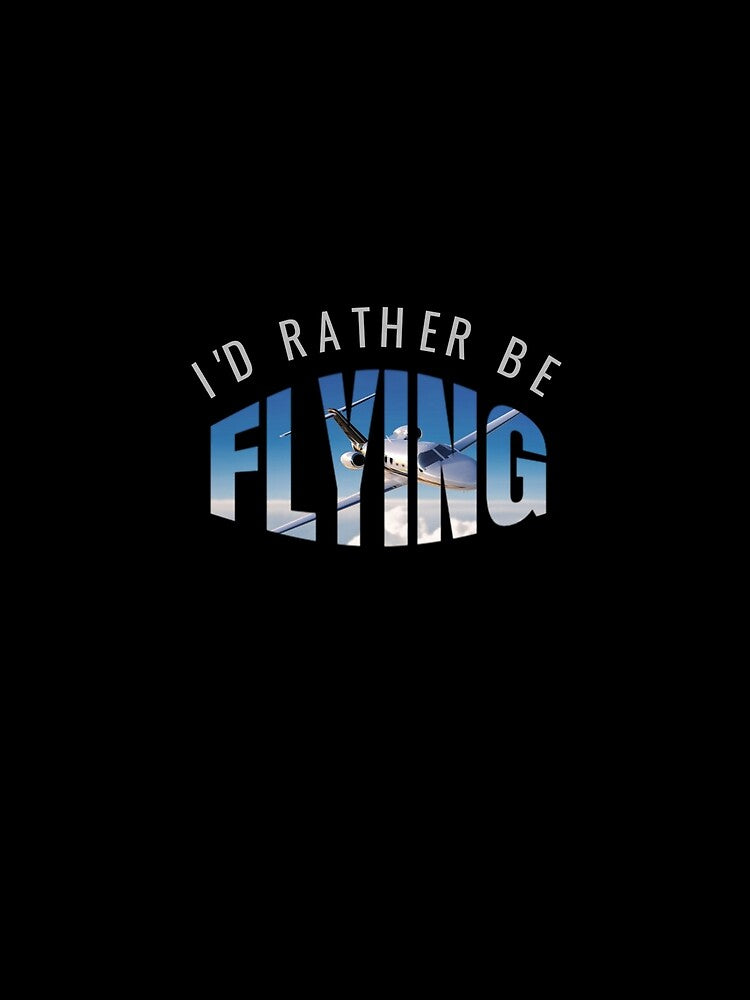 Id Rather Be Flying Airplane Pilot Gifts Aviation Hoodie by rturuytuyt