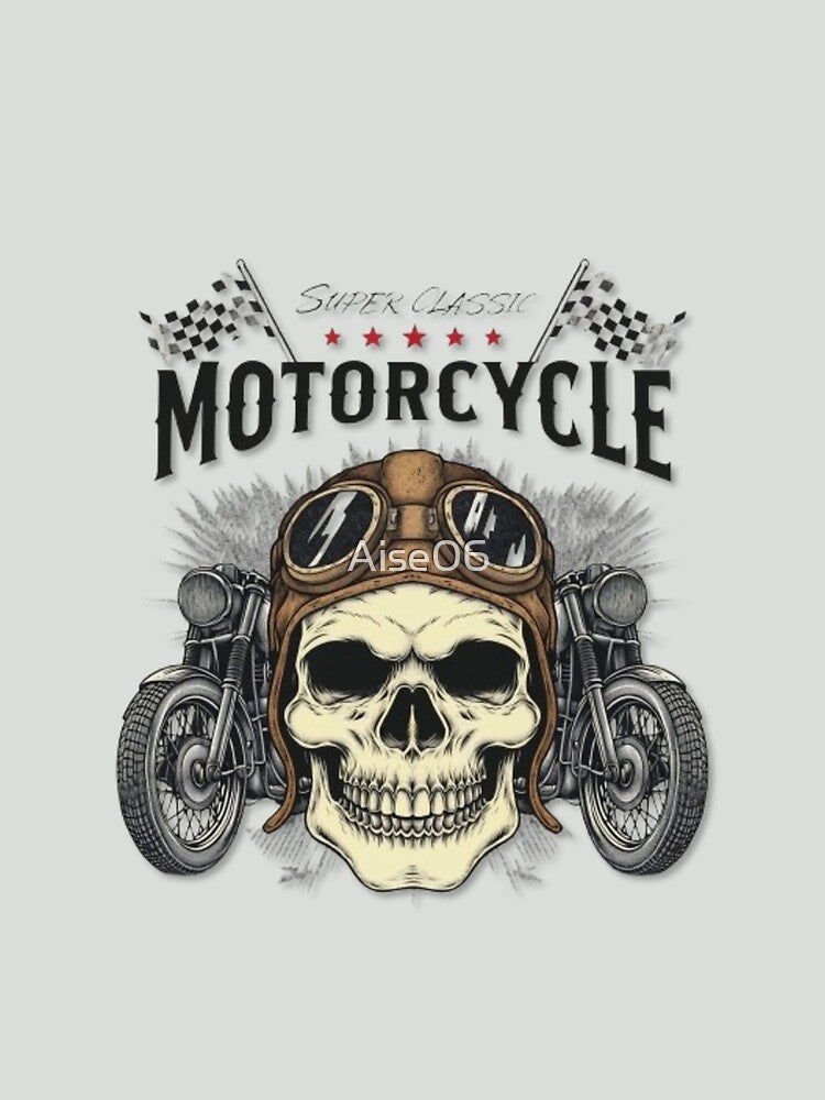 Vintage Skull Motorcycle by Aise06