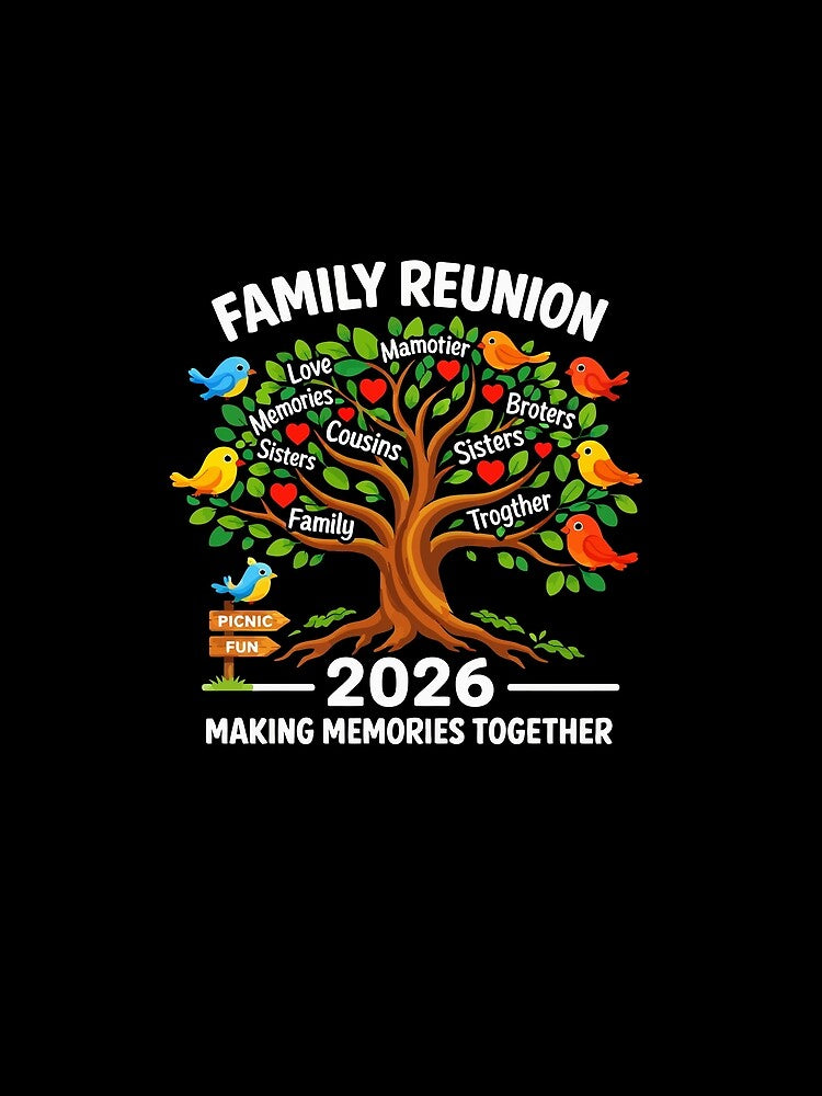 Family Reunion 2026 Roots In The Ground - Tree Graphic Art by BendyBeasts