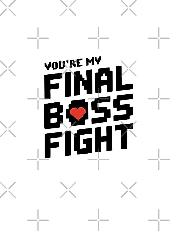 Pixel Heart Final Level Romance - Black Design by CrownedCanvas