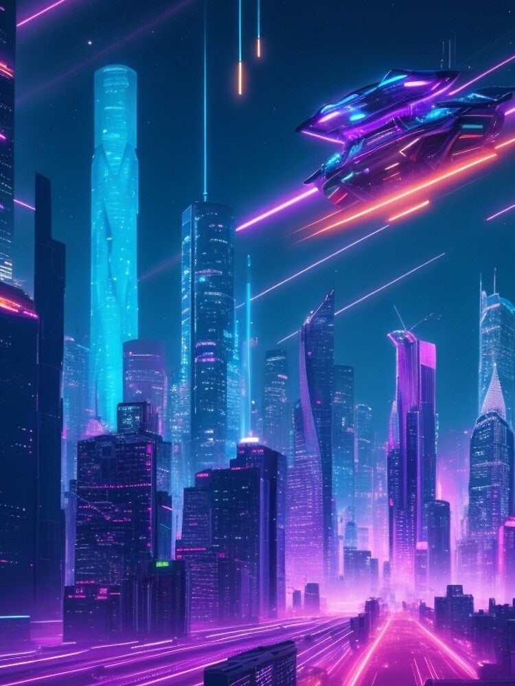 Neon cybercity by mikaws