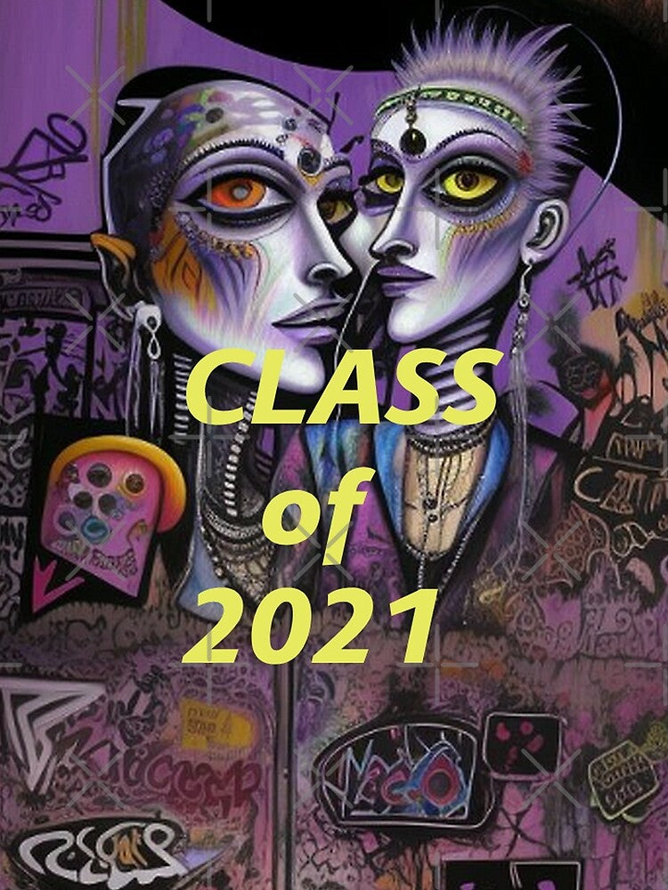 Class of 2021 Abstract Graffiti Art by TheDarkWardrobe