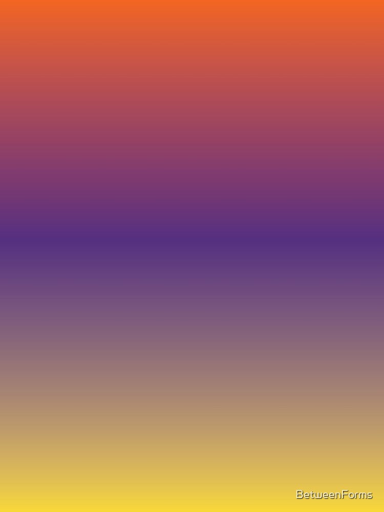 Retro Sunset Orange Purple and Yellow Gradient by BetweenForms