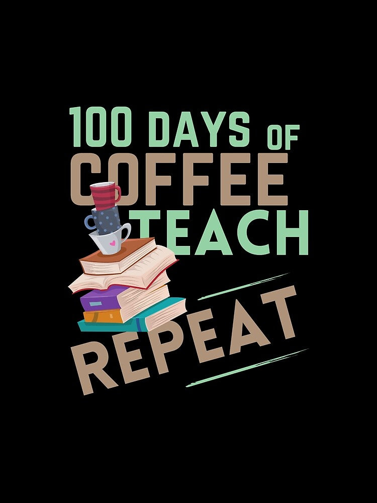 100 days of school funny teacher design by reka88