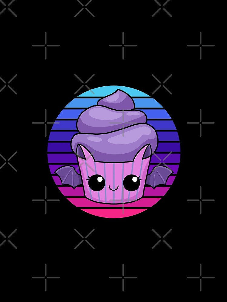 Cute Bat Cupcake Pastel Goth by Rev-Style