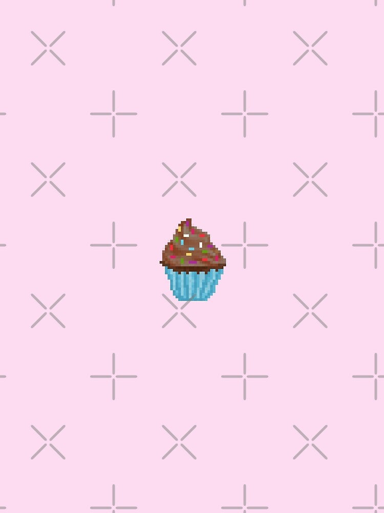 Retro Pixel Chocolate Sprinkle Frosted Cupcakes by 8BitTrip