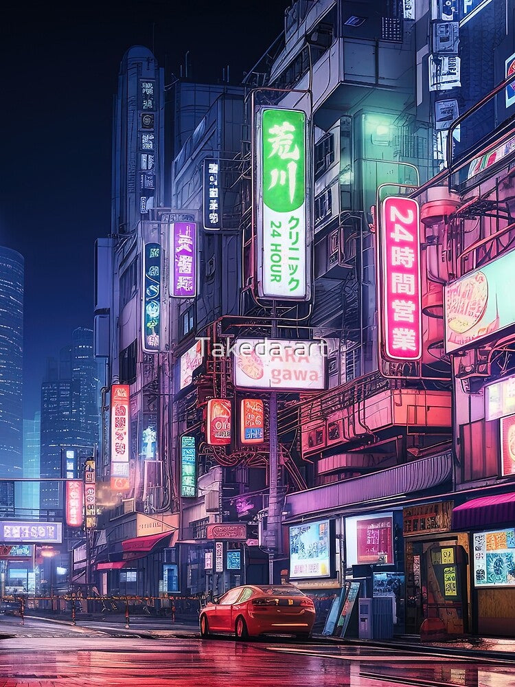 Tokyo City Neon Light by Takeda-art