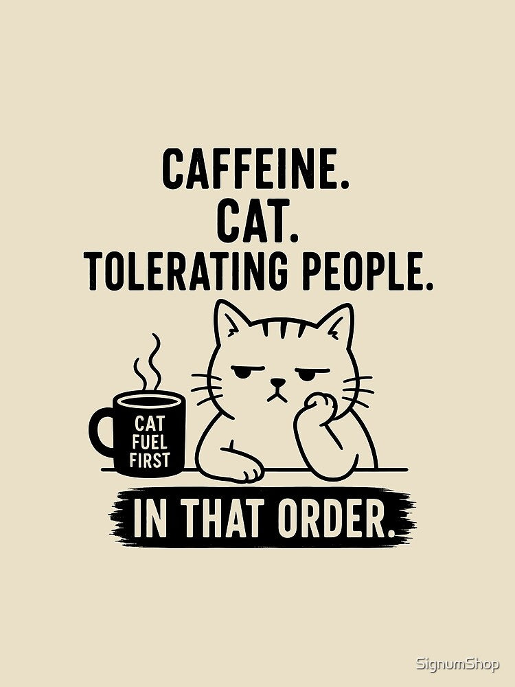 Caffeine cat tolerating people by SignumShop
