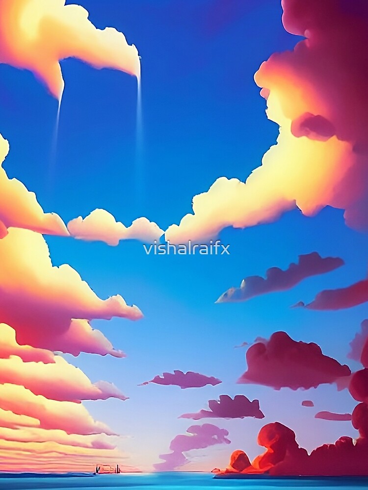 Colorful surreal clouds scenery with vibrant colors 8 by vishalraifx