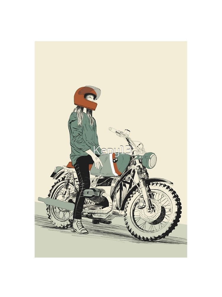 Girl riding a motorcycle by Keny13