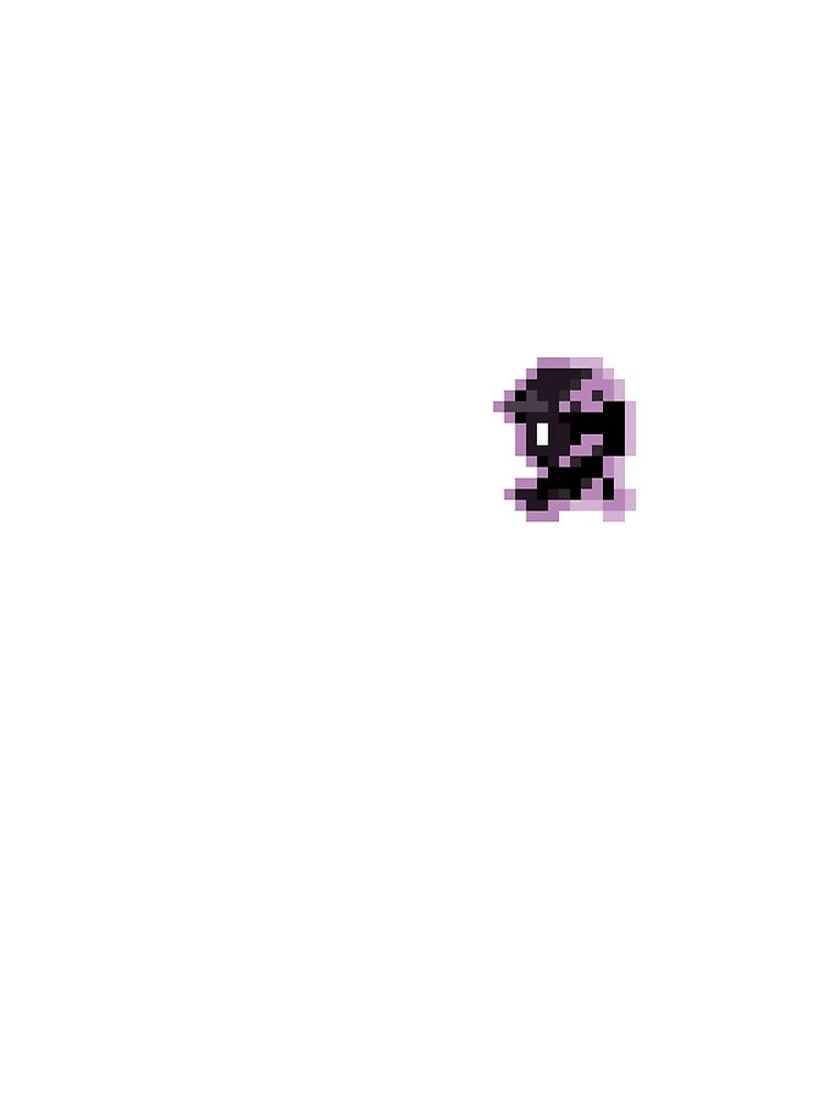 Red Side-view (Ghost version) - Gameboy Character - Retro pixel art by ItsRetro90s