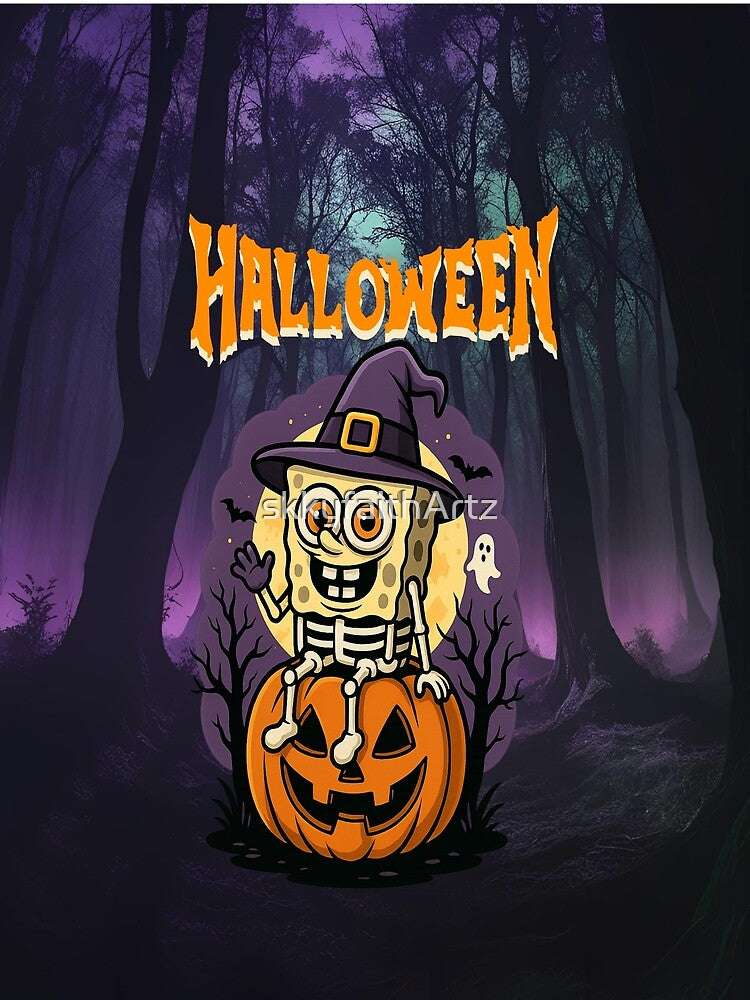 Crewneck Halloween Graphic | SpongeBob Halloween by skkyfaithArtz