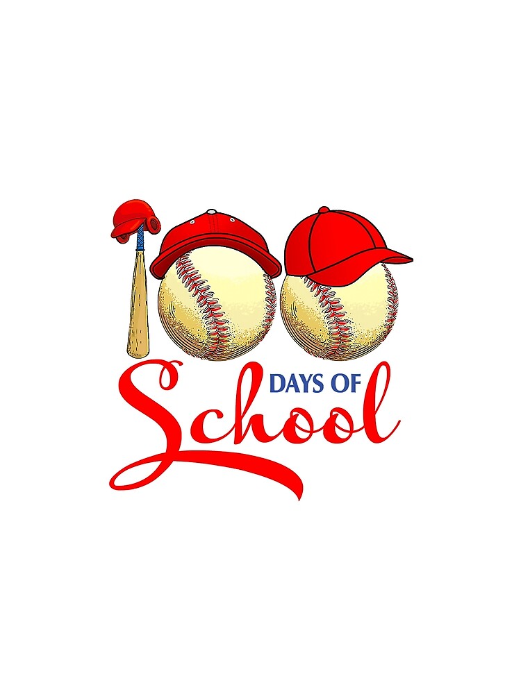 100 Days of School Baseball Teacher by abbottdominic