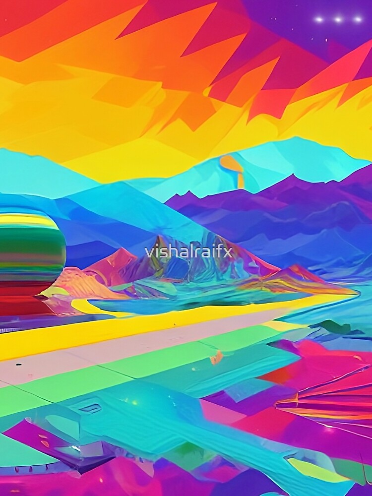 Colorful surreal landscapes scenery with vibrant colors 40 by vishalraifx
