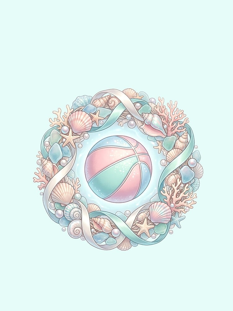 Pastel Basketball Seashell Dream Aesthetic by MythicCotton