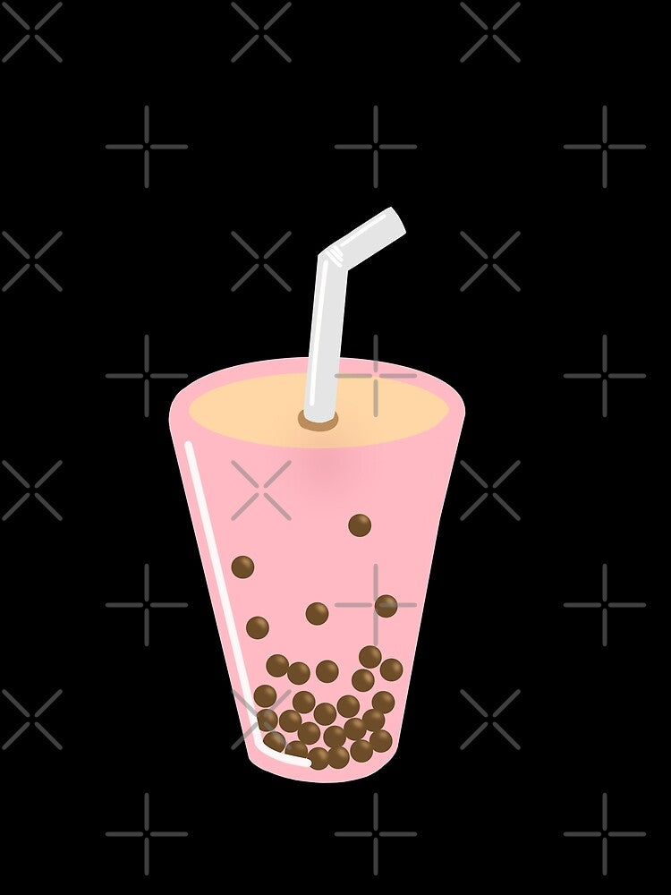 Boba Bubble Tea Drink Design by m-sketchbook