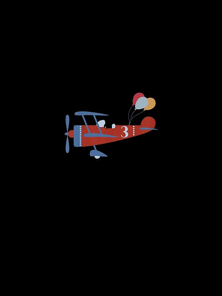 Kids 3rd Birthday Airplane T Shirt, 3 Year Old Airplane Pilot T-Shirt by rturuytuyt