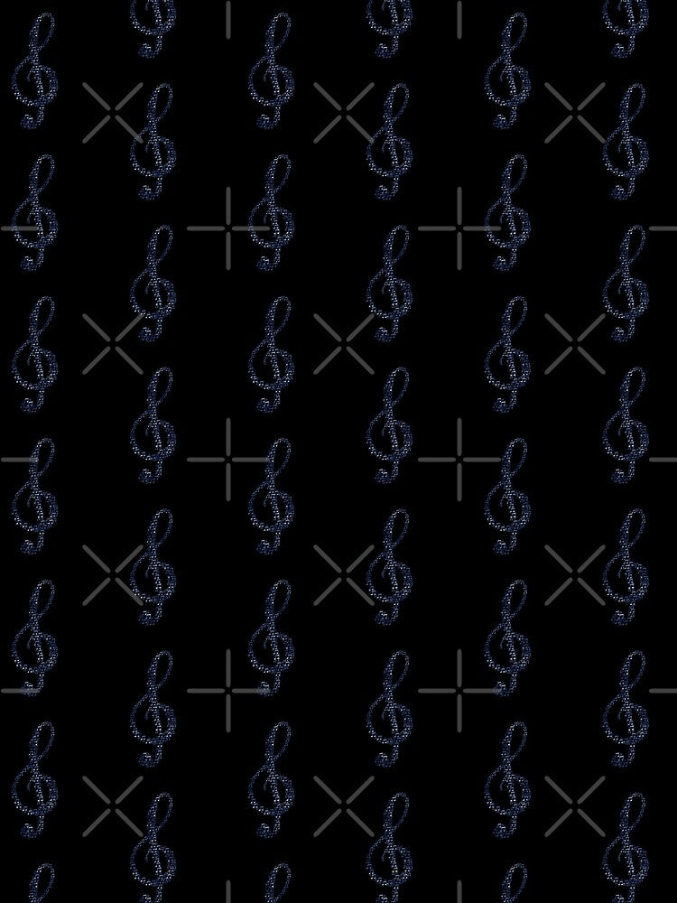Harmonic Tie-Dye Treble Clef Fusion Art by Zakrytos ★★★★★