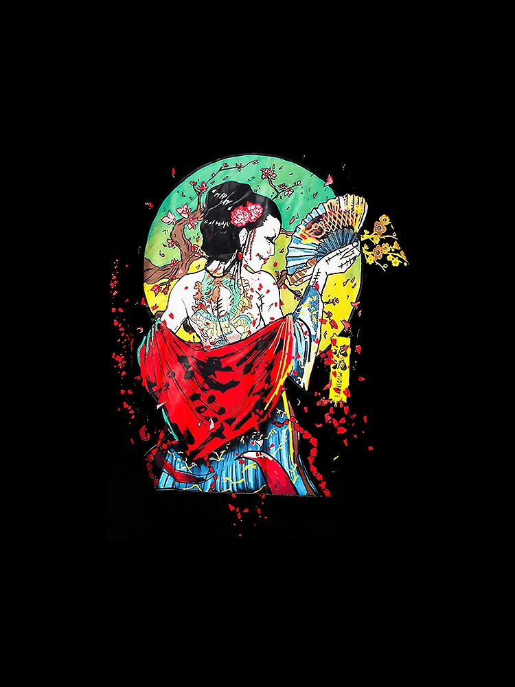 Harajuku Streetwear Japanese Geisha by shopshopGHDMAC