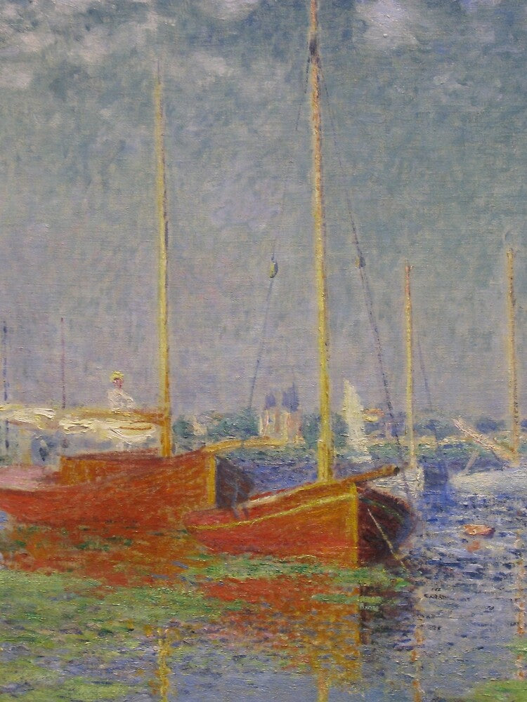 Claude Monet's Argenteuil (Red Boats) by mosfunky
