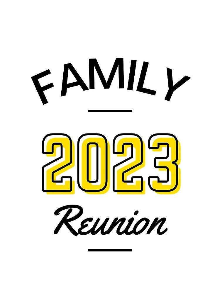 Retro Christmas Family Reunion 2023 Family Members by BunBuntheDog-