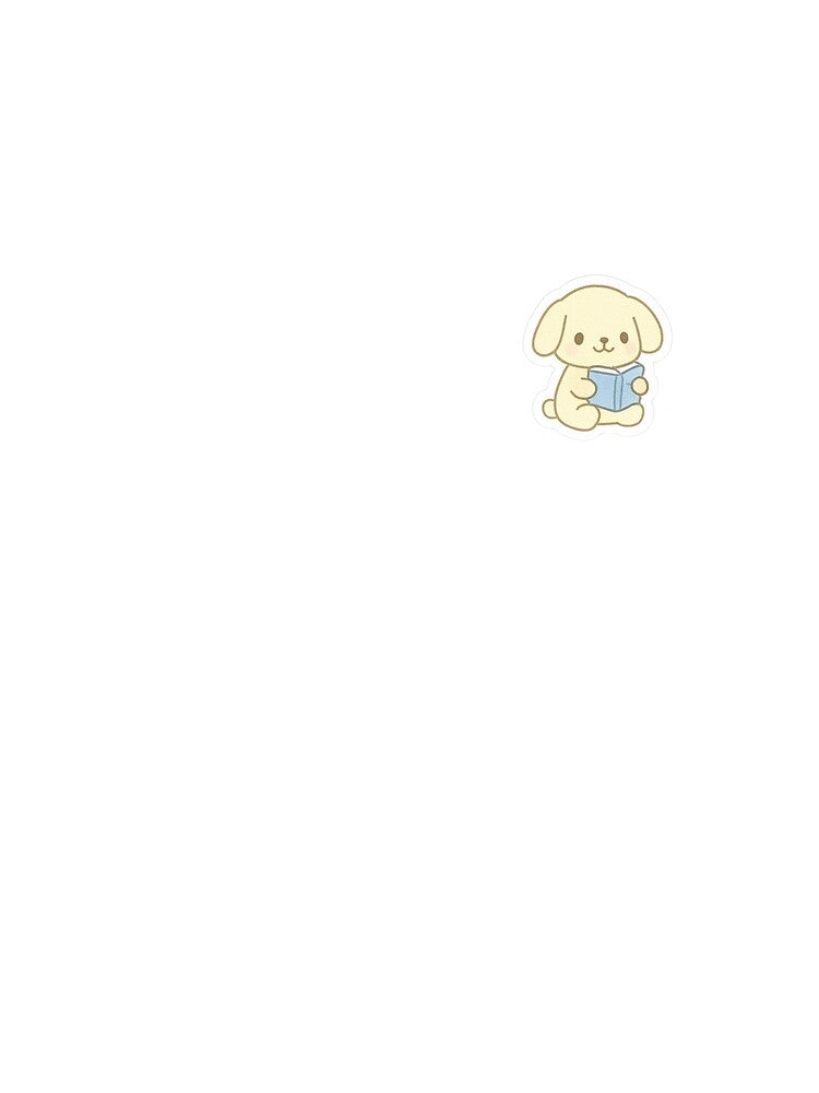 Yellow Bunny Cute Sticker – Soft Pastel Kawaii Style by designpgigi