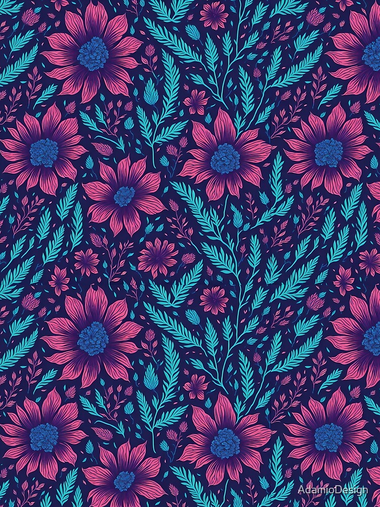 Neon flowers by AdamioDesign