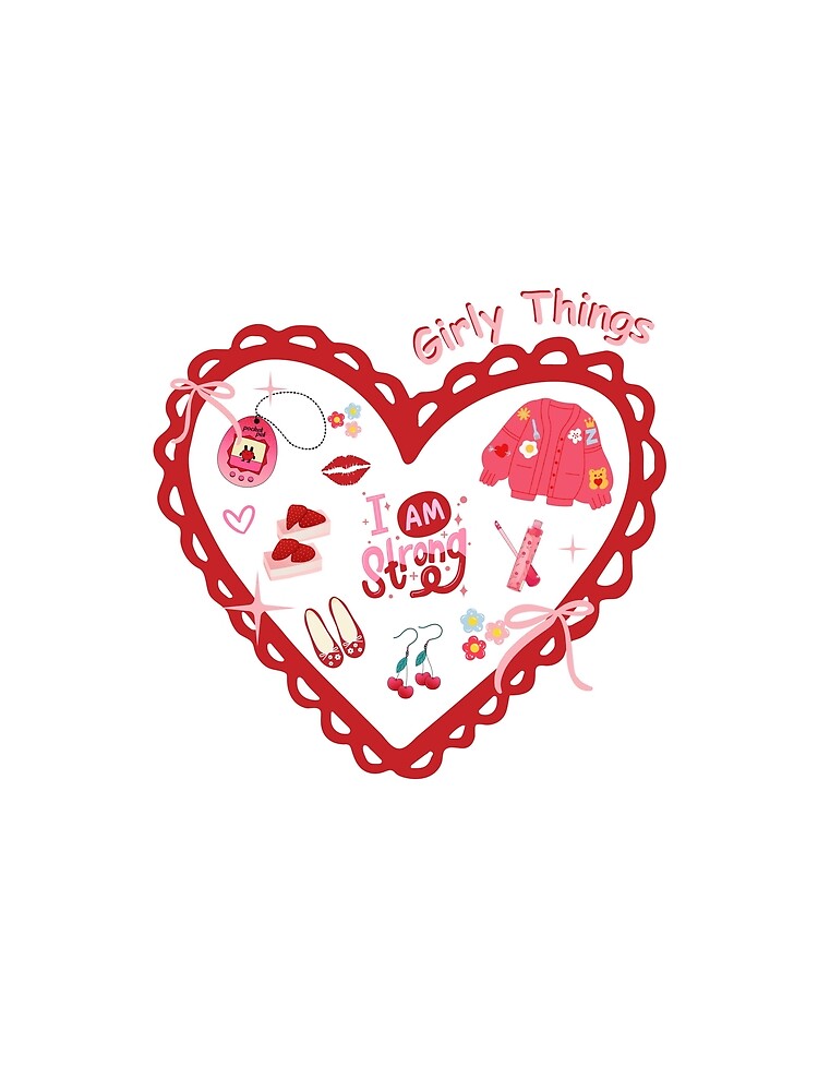 Girly & Strong: Aesthetic Heart Vibes by ZerotwoStudio