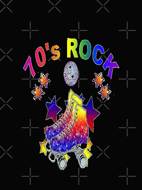 70S ROCK,cute,fun design, music minimal abstract art by Adri Barnard