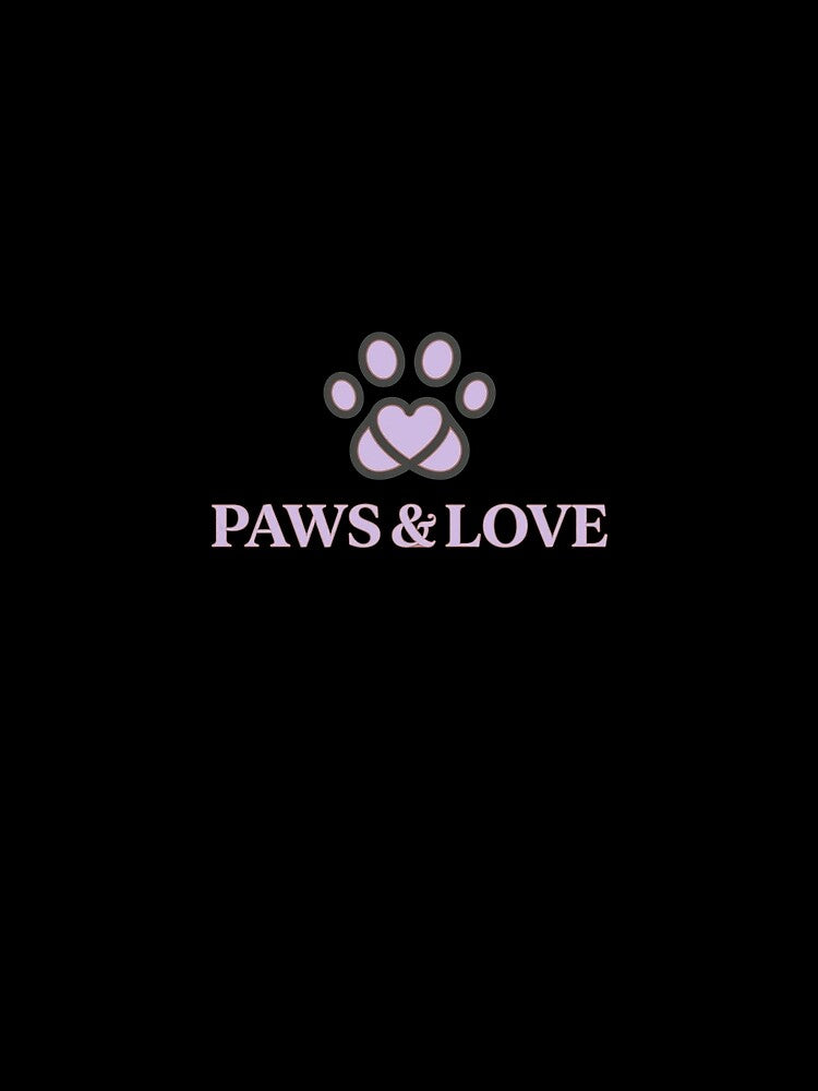 Paws and Love Heart Paw Print by Dmo3HarkoArt