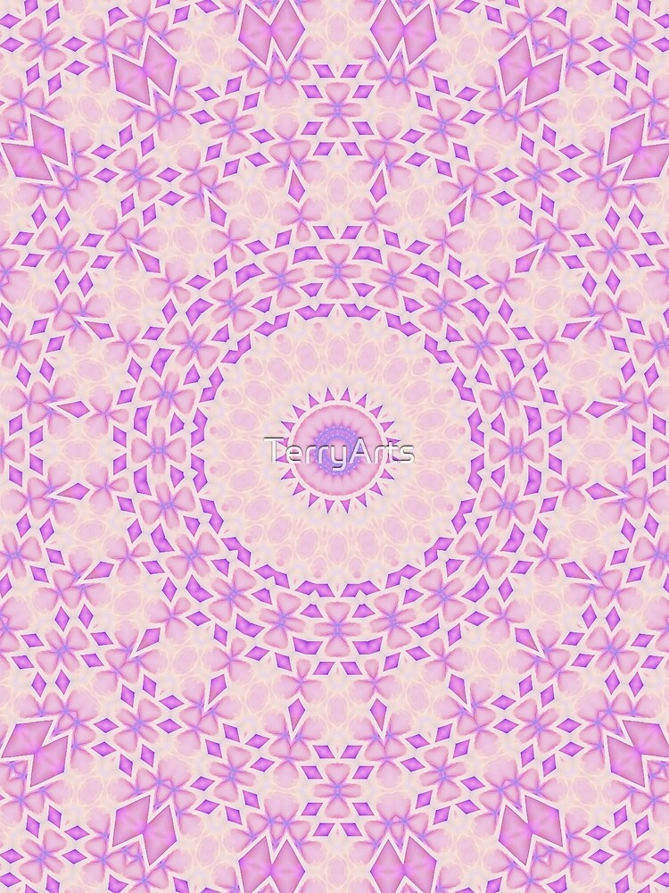 Pastel Mandala Abstract Soft Girl Aesthetic Bohemian Abstract Art 1 of 10 by Beachy
