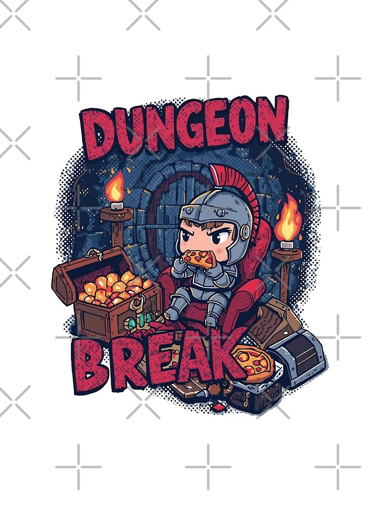 Dungeon Snack Break – Funny Retro RPG Pixel Design by Dhenin Studio