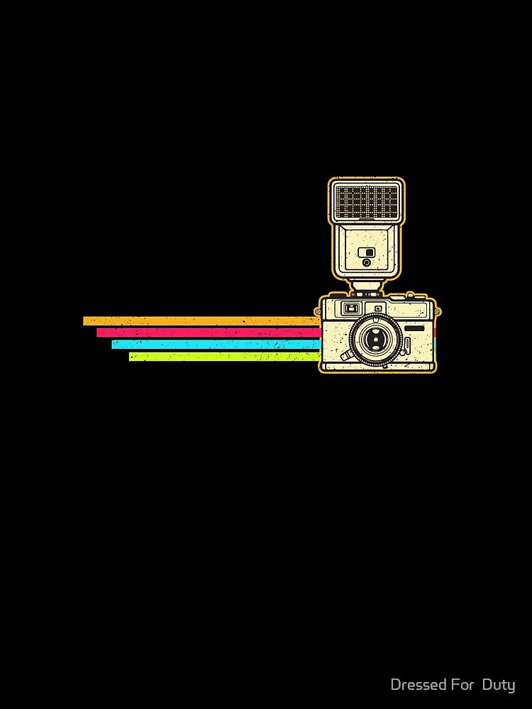 Photo Camera - Vintage Handheld Photography Photographer Gift by Dressed For  Duty