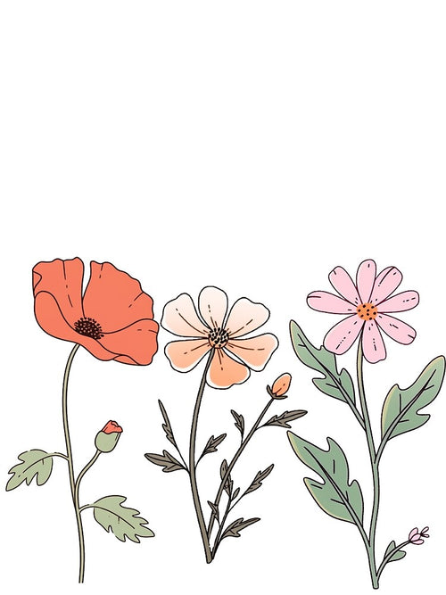 3 minimal flower by Anndelight