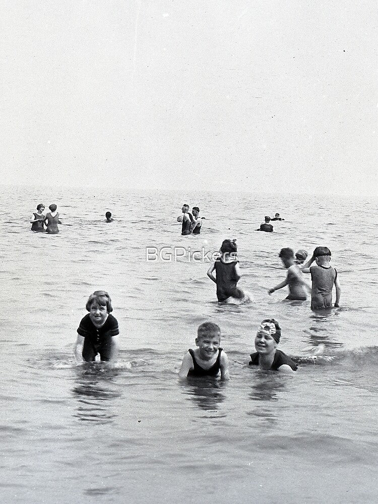 Vintage Children on the Beach by BGPickers