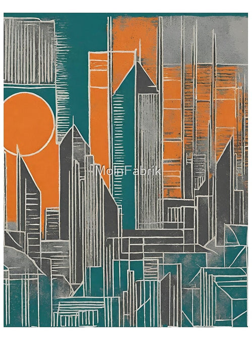 Abstract Cityscape by MolnFabrik