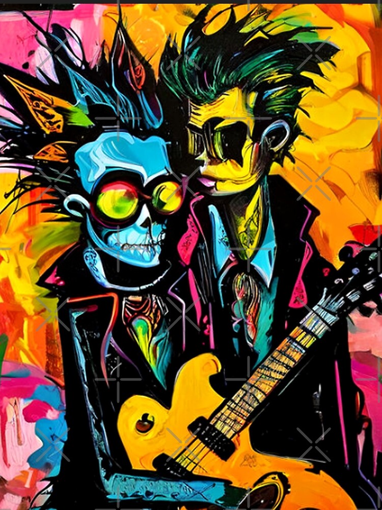 Abstract Vintage Rocker Graffiti by TheDarkWardrobe