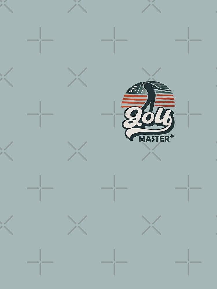 Cool Vintage USA America Theme Silhouette Golf Master by Daqomm
