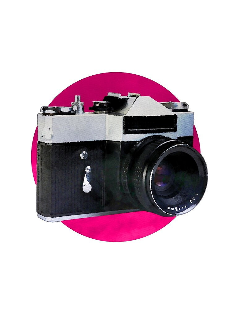 Vintage camera in watercolor by thelazypigeon