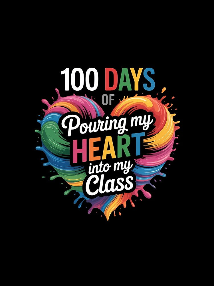 100 Days of School Art Teacher by KarstenNoanra