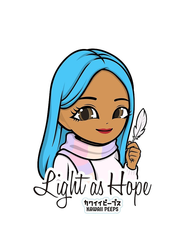 Pastel Power Crew "Light as Hope" Design – Pastel Kawaii & Soft Girl Aesthetic Art by P-L-Sardines
